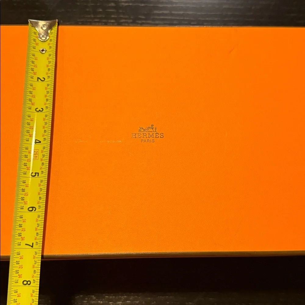 Bright Orange Box with Textured Finish